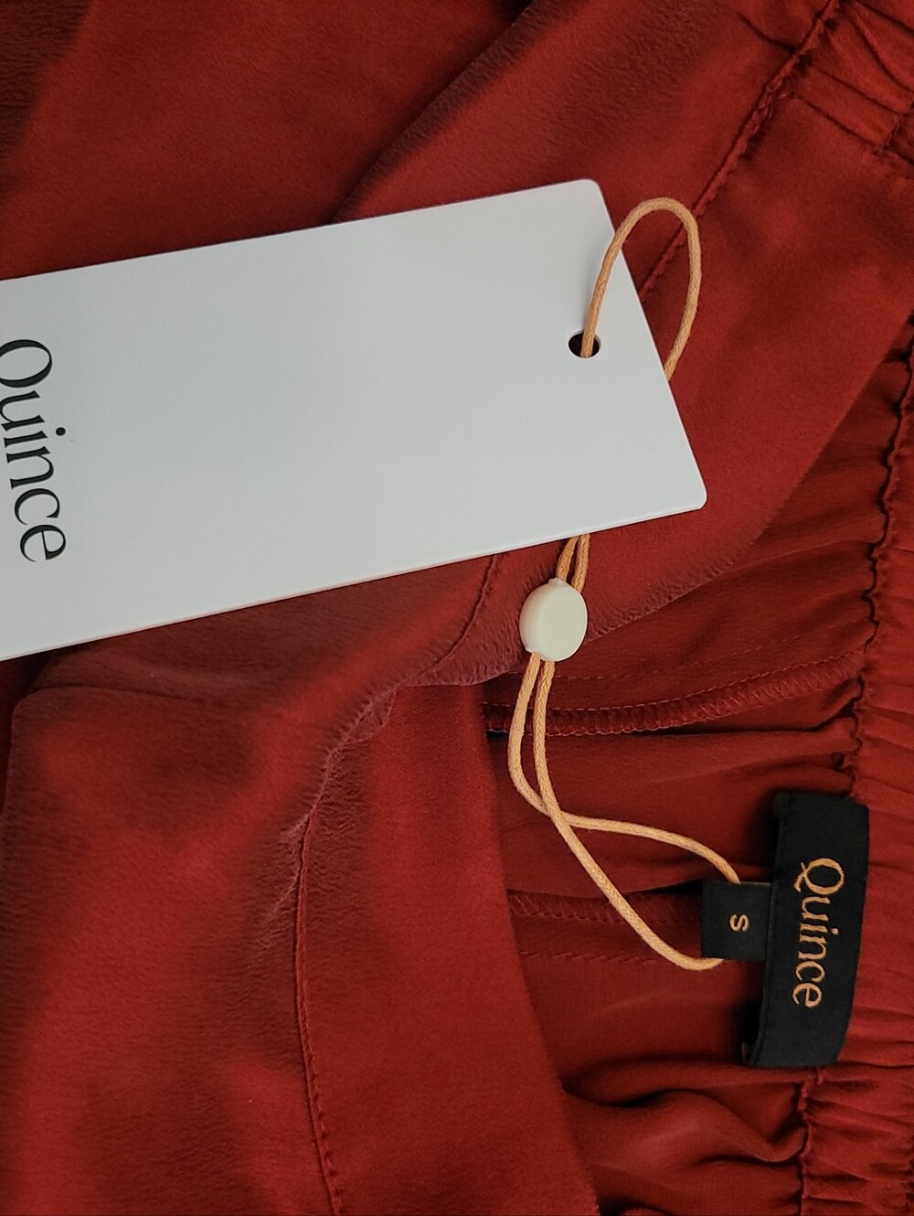 NWT Quince Womens 100% Silk Elastic-Waist Pajama Shorts Size Small